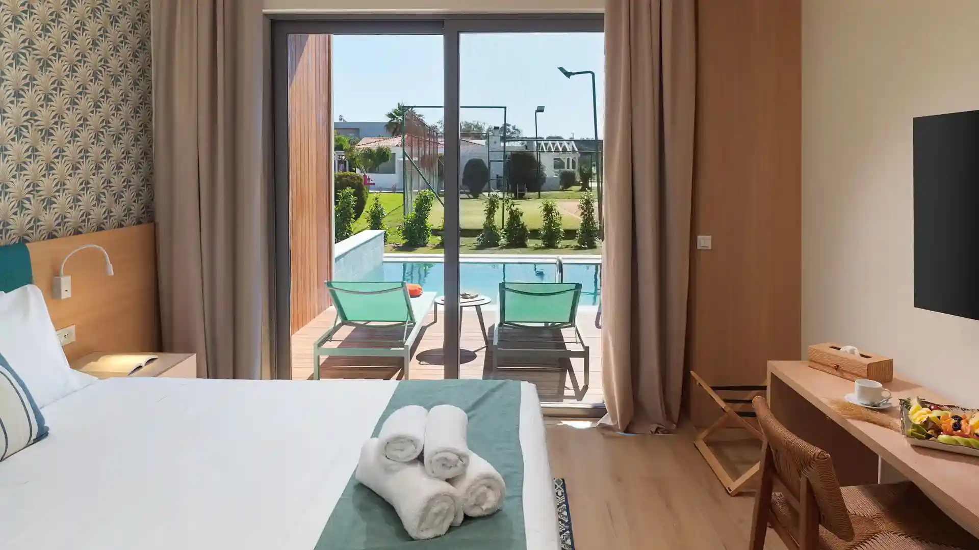 חדר דלוקס עם בריכה פרטית