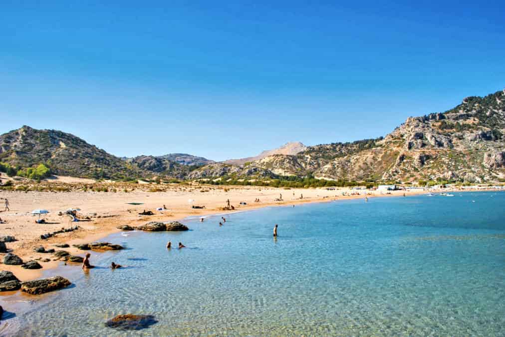 חוף צמביקה (Tsampika beach)