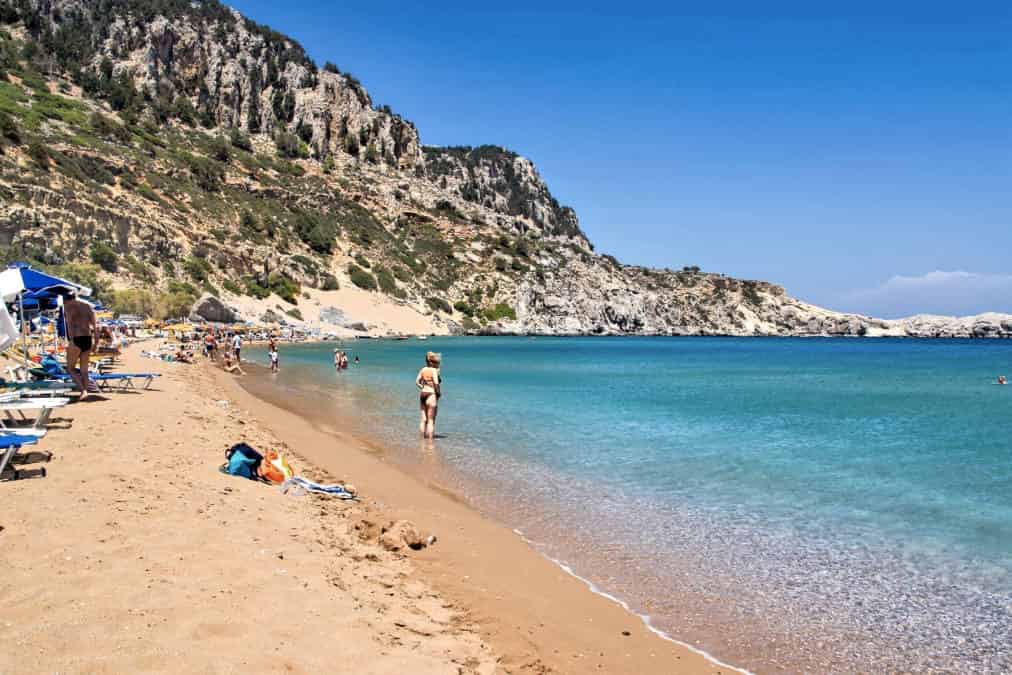 חוף צמביקה (Tsampika beach)